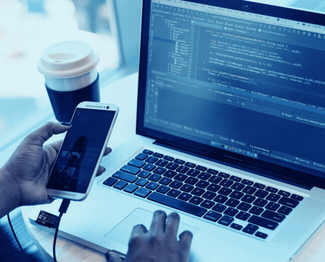 developer building an app