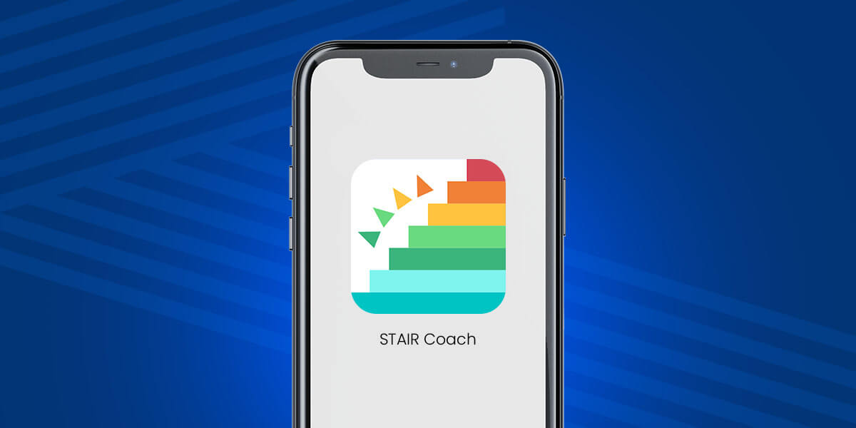 cellphone mockup stair coach app