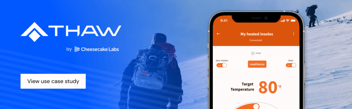 mockup thaw app by cheesecake labs