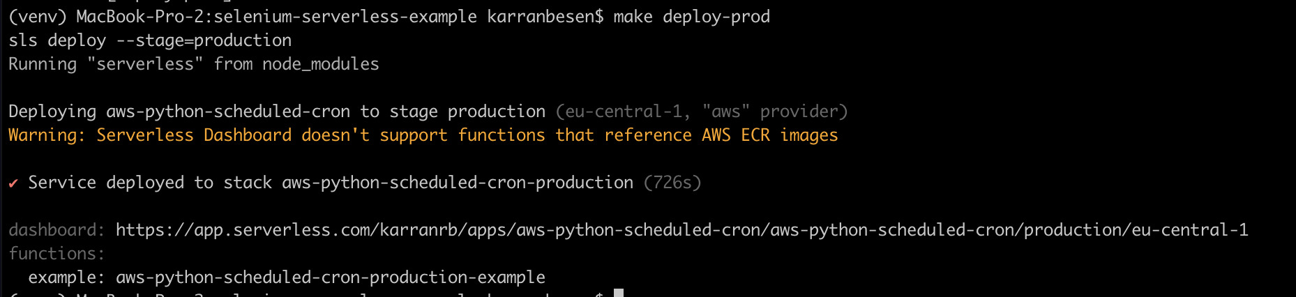 Setting up a Selenium Scraper on AWS Lambda