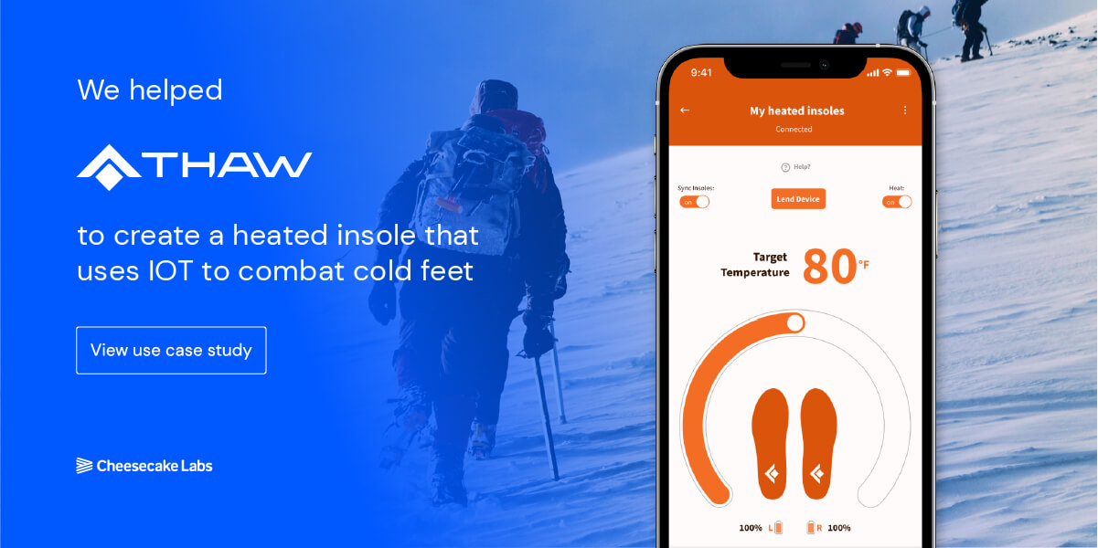 mockup showing the thaw app