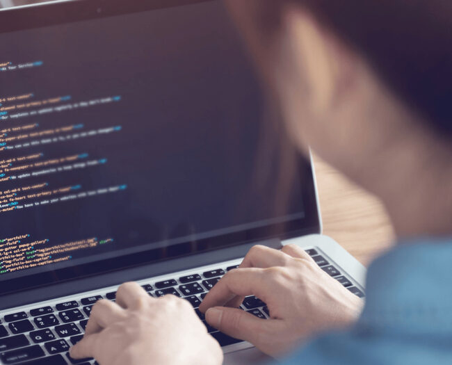 woman working app development django