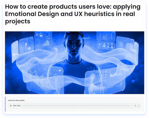 listen to technical articles with AI from elevenlabs