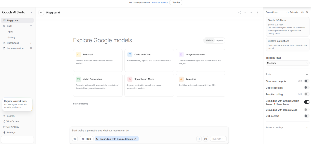 google ai studio